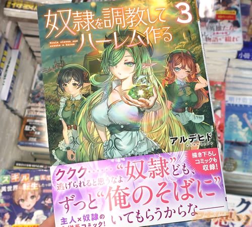 アルデヒドの漫画「奴隷を調教してハーレム作る」3巻